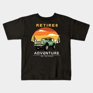 Retired Adventure on the Road Kids T-Shirt